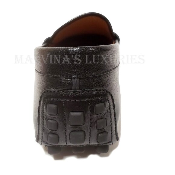 GUCCI SHOES MENS BLACK LEATHER HALF HORSEBIT DRIVER LOAFERS sz 10 / 10.5 US - Picture 11 of 15